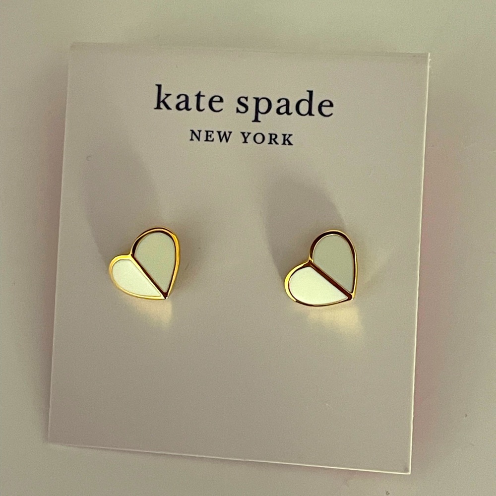 NWT Kate Spade heart earrings